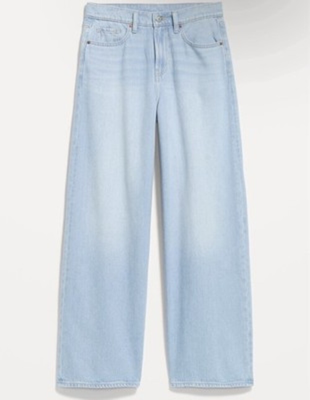 Old Navy High Rise Baggy Wide Leg Jeans Drapey Denim Size 12 Light Blue Skater